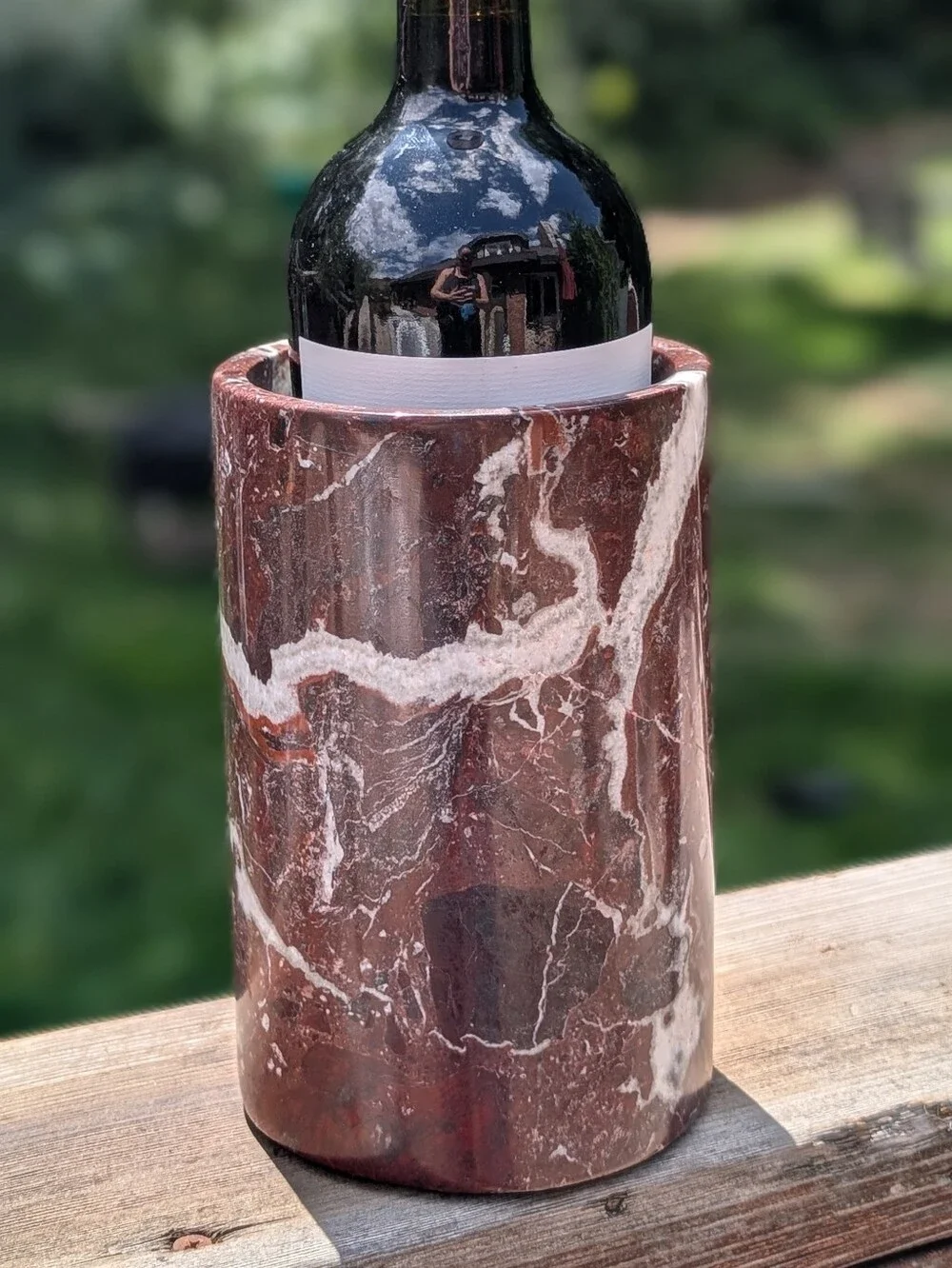 Stunning and Rare Burgundy Marble Wine Chiller Vase. $165 New